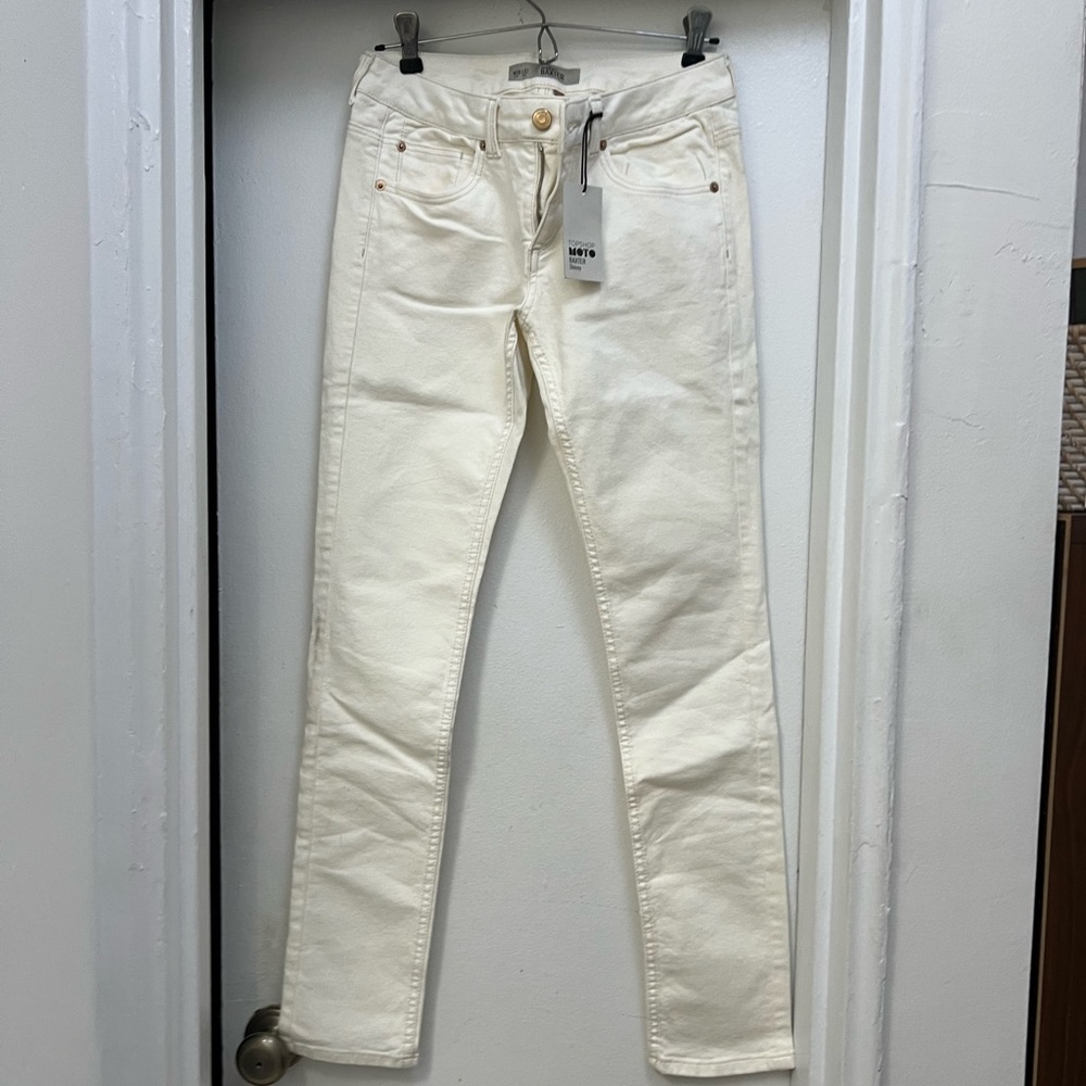 Topshop white jeans